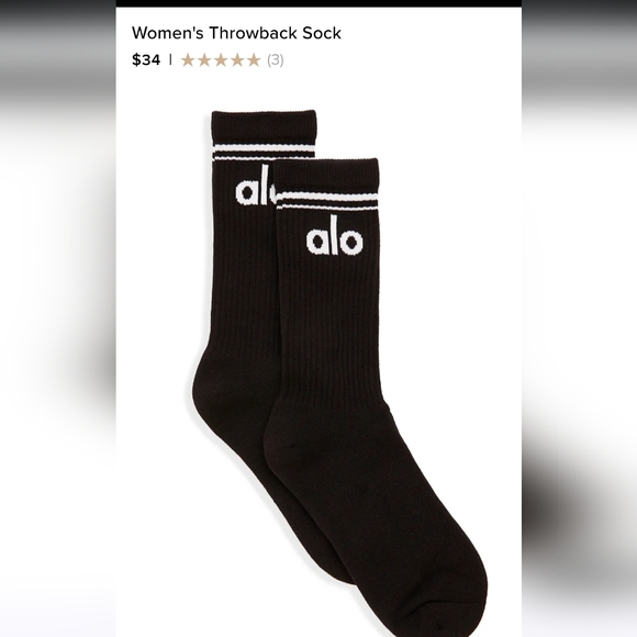 New Womens ALO Yoga Socks 4 Pack - Picture 2 of 2